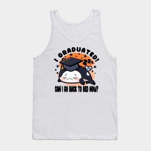 Orca Graduated Can I Go Back To Bed Now Black Tank Top